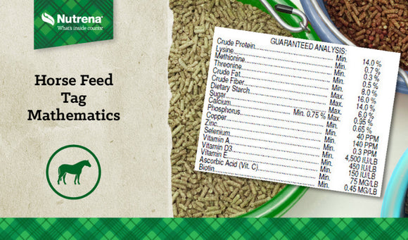 Horse Feed Tag Mathematics